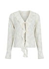 Anika Burnout Blouse - Off White-Blouses-Neo Noir-Butler Loftet