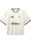 Beam Sports Tee - Off White-T-shirts-Woodbird-Butler Loftet