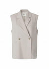 Galemd linen vest - Beige Melange-Blazers-Modström-Butler Loftet