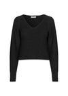 GalenMD short v-neck - Black-Knitwear-Modström-Butler Loftet
