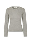 HirokiMD o-neck - Gray Melange-Knitwear-Modström-Butler Loftet