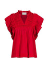Jayla S Voile Top - Red-Top-Neo Noir-Butler Loftet