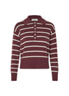 Malvam stripe polo - Andorra Soft White Stripe-Knitwear-Modström-Butler Loftet