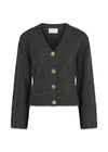 Pixie Knit Cardigan - Antracit-Knitwear-Neo Noir-Butler Loftet
