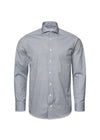 Eton's Slim-Poplin Print - Dark Grey. Buy shirts here.