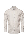 Eton's Slim - Poplin Print - Mid Grey. Buy shirts here.