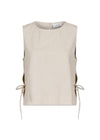 Svetlana Linen Top - Sand-Top-Neo Noir-Butler Loftet