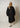 Double Cotton Trench Coat - Black