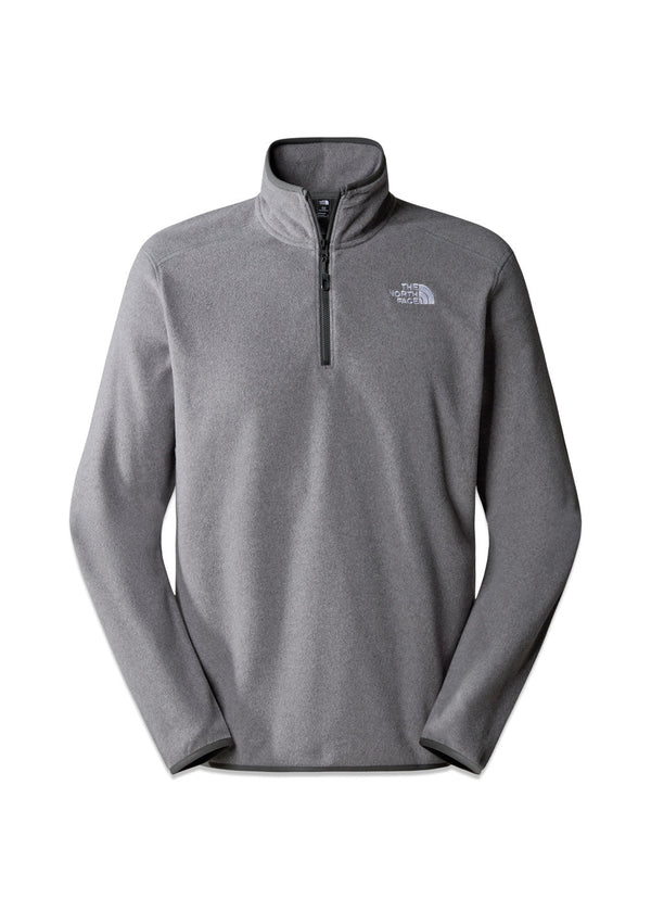 100 GLAC 1/4 ZIP TNDMEDIUMGRYHT - Tnfmediumgryht-Sweatshirts-The North Face-Butler Loftet