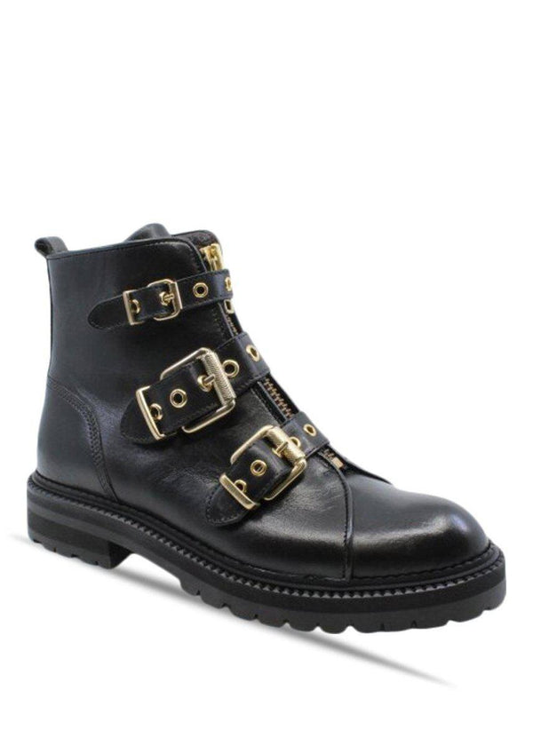 Billi Bis A1343 - Black Calf/Gold 602. Køb støvler her.