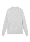 ALPINE KNIT - Light Grey Melange-Knitwear-Forét-Butler Loftet