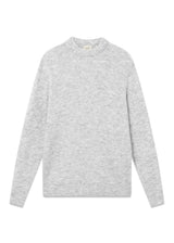 ALPINE KNIT - Light Grey Melange-Knitwear-Forét-Butler Loftet