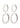 ARIELLA hoop earrings 2-in-1 set silver-plated - Silver Plated-Jewellery-Pilgrim-Butler Loftet