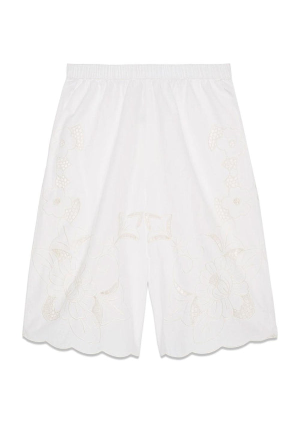 Adeline Bermuda Shorts - Ecru-Shorts-Sissel Edelbo-Butler Loftet