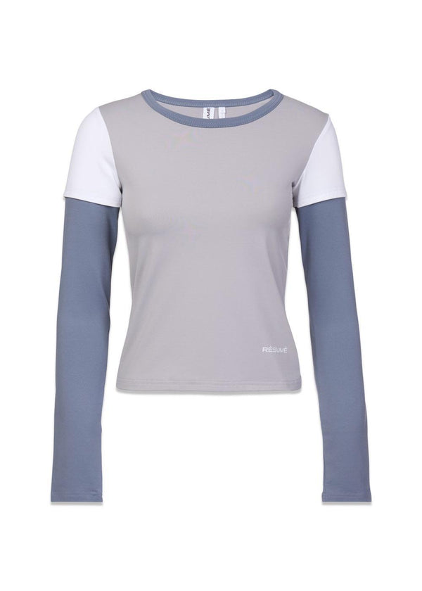 AmariRS Blouse - Multi Grey-Blouses-RESUMÉ-Butler Loftet