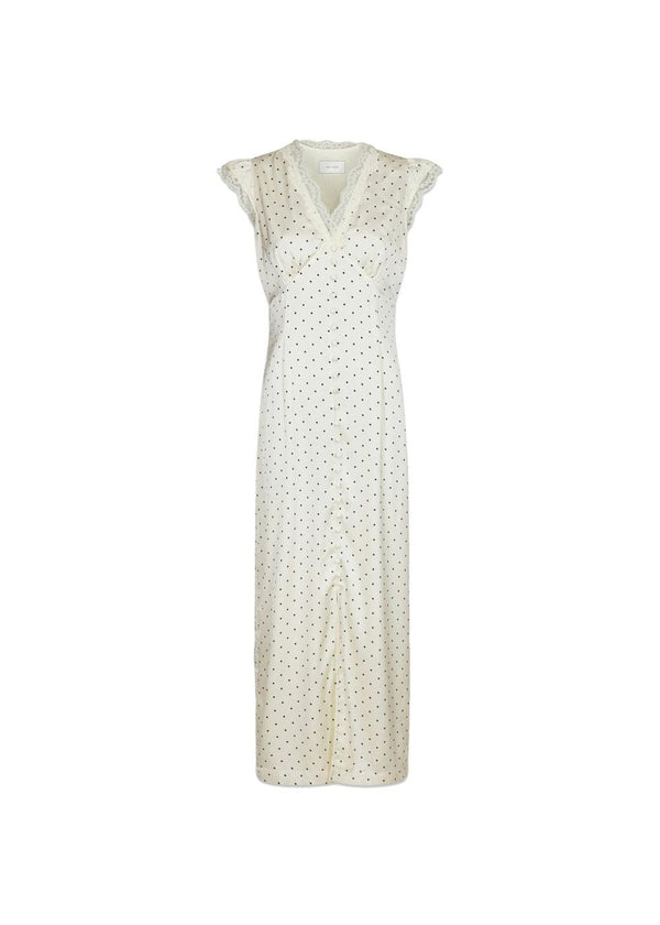 Aniella Dot Dress - Cream-Dress-Neo Noir-Butler Loftet