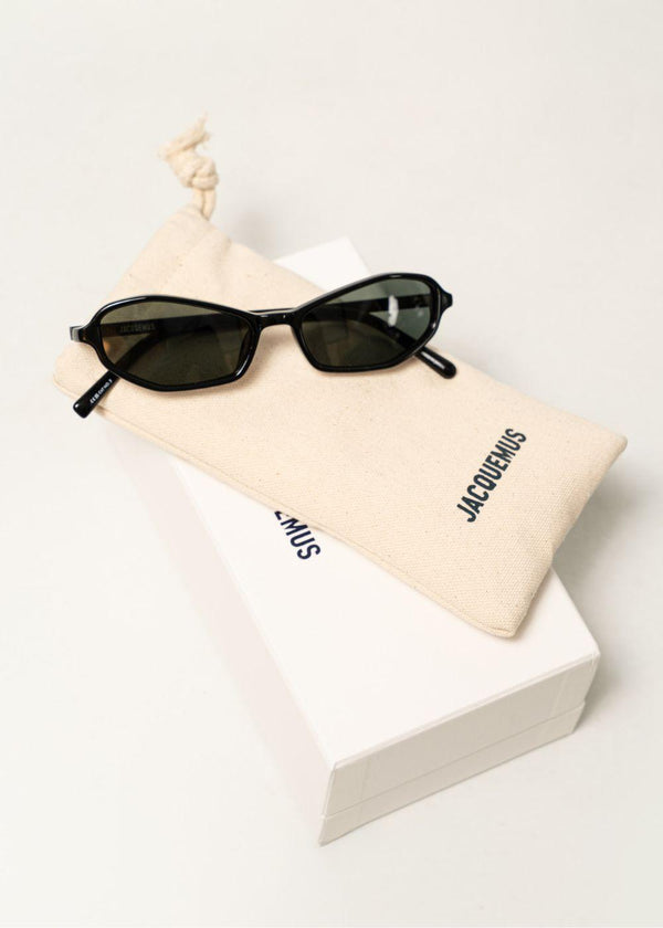 BAMBINO BLACK/YELLOW GOLD/GREY - Black-Sunglasses-Jacquemus-Butler Loftet