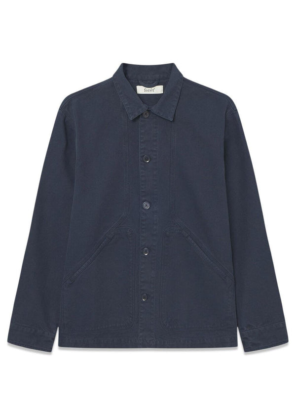 BERRY OVERSHIRT - Navy-Shirts-Forét-Butler Loftet