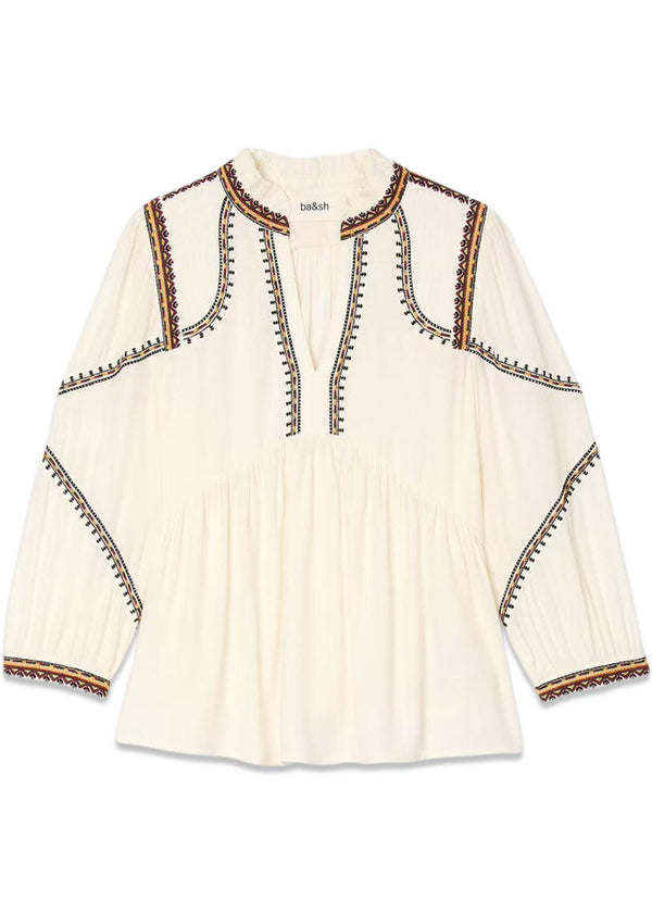 BLOUSE TALSIE - Ecru-Blouses-Ba&sh-Butler Loftet