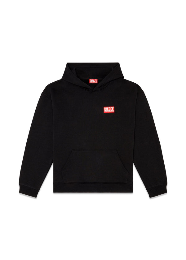 BOX HOOD LAB SWEATSHIRT - Black-Sweatshirts-Diesel-Butler Loftet