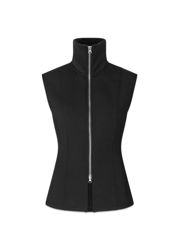 Baba zip vest - Black-Top-Oval Square-Butler Loftet