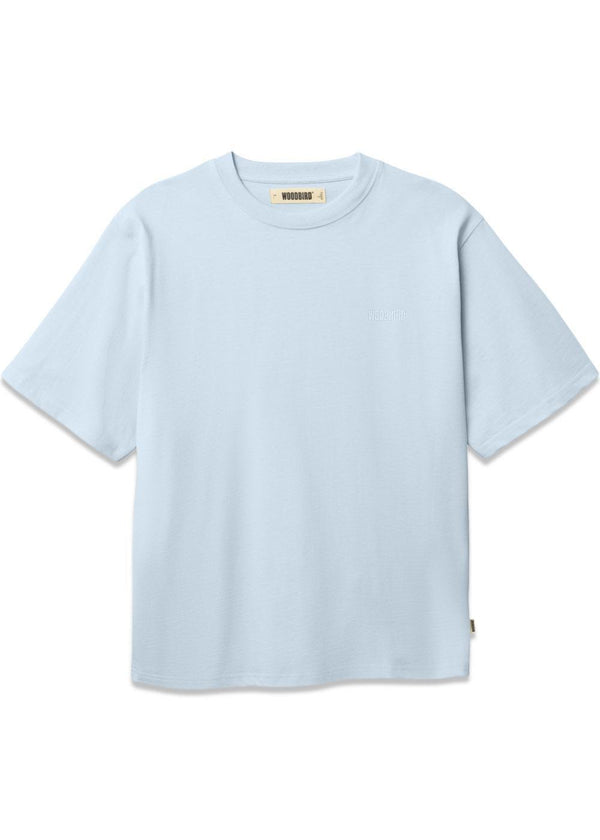Baine Base tee - Dusty Blue-T-shirts-Woodbird-Butler Loftet