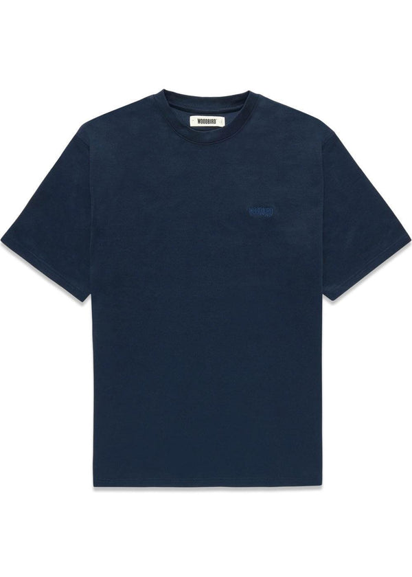 Baine Cray Tee - Navy-T-shirts-Woodbird-Butler Loftet