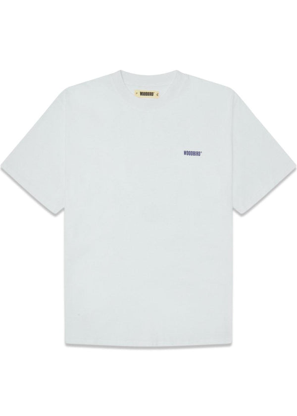 Baine Dude Tee - White-T-shirts-Woodbird-Butler Loftet