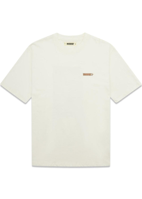 Baine Photo Tee - Off White-T-shirts-Woodbird-Butler Loftet