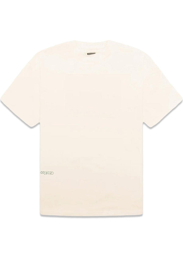 Baine Vase Tee - Off White - Green-T-shirts-Woodbird-Butler Loftet