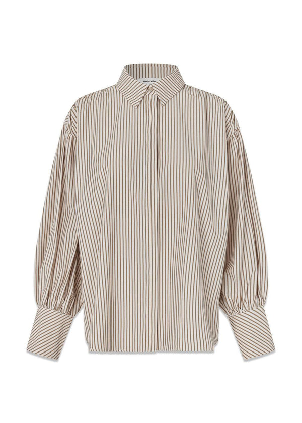 Baldvinmd shirt - Peony Stripe-Shirts-Modström-Butler Loftet