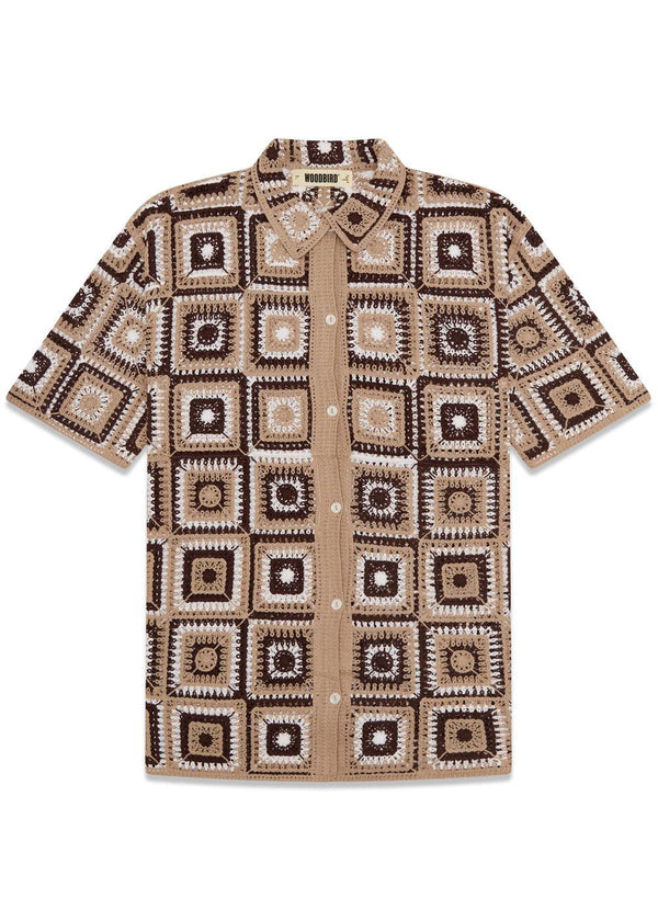 Banks Gran Shirt - Raw White-Knitwear-Woodbird-Butler Loftet