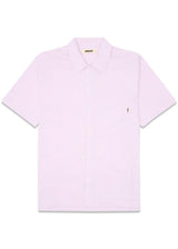Banks Stripe Shirt - White-Pink-Shirts-Woodbird-Butler Loftet