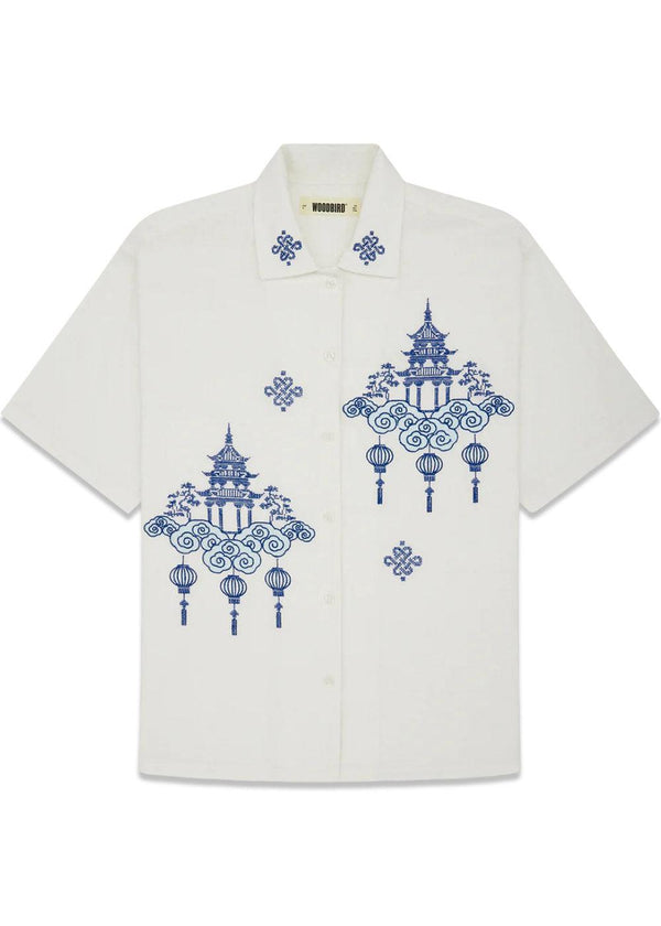 Banks Tempel Shirt - Off White-Shirts-Woodbird-Butler Loftet