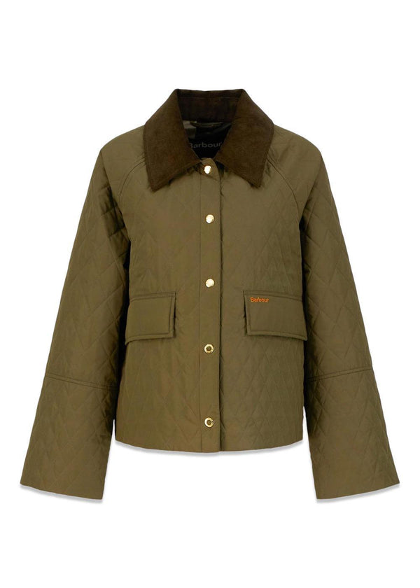 Barbour Kirby Quilted Jacket - Ivy Green/Ancient Tartan-Outerwear-Barbour-Butler Loftet