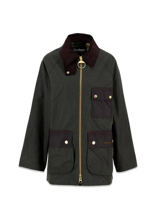 Barbour Luella Wax Jacket - Fern/Ancient Tartan-Outerwear-Barbour-Butler Loftet