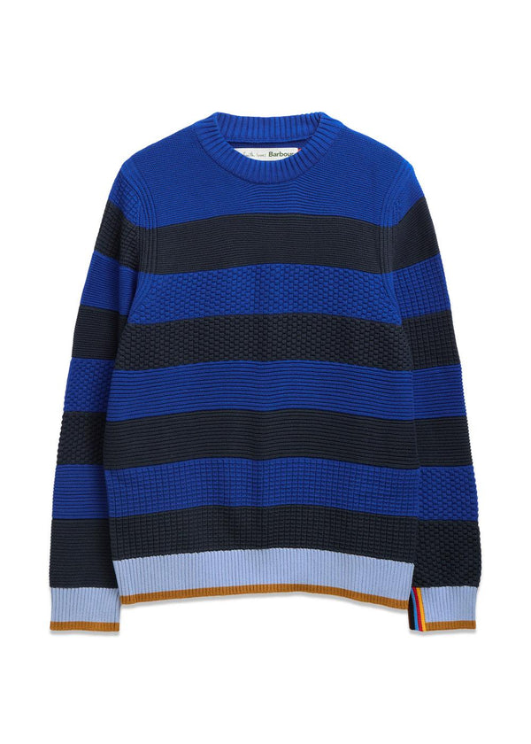 Barbour PS Southwold Ecru - Dark Navy-Knitwear-Barbour-Butler Loftet