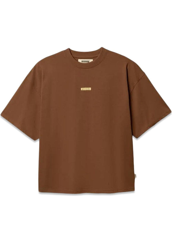 Beam Lion Tee - Mid Brown-T-shirts-Woodbird-Butler Loftet