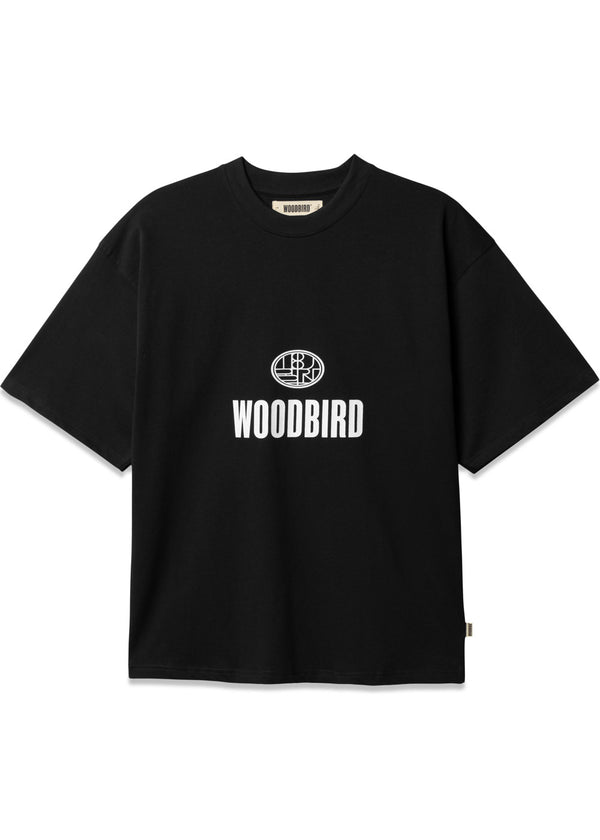 Beam Nine Tee - Dark Navy-T-shirts-Woodbird-Butler Loftet