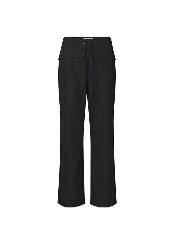 Beamd pants - Black-Pants-Modström-Butler Loftet