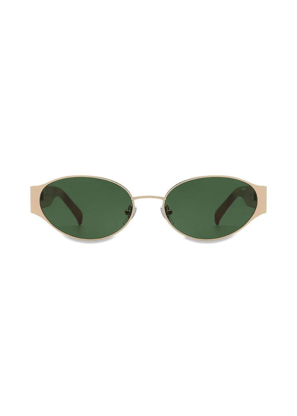 Bella - Gold Burnt Amber-Sunglasses-A. Kjærbede-Butler Loftet