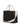 Black raffia-effect Small Tote Bag - Black/Natural-Bags-Marni-Butler Loftet