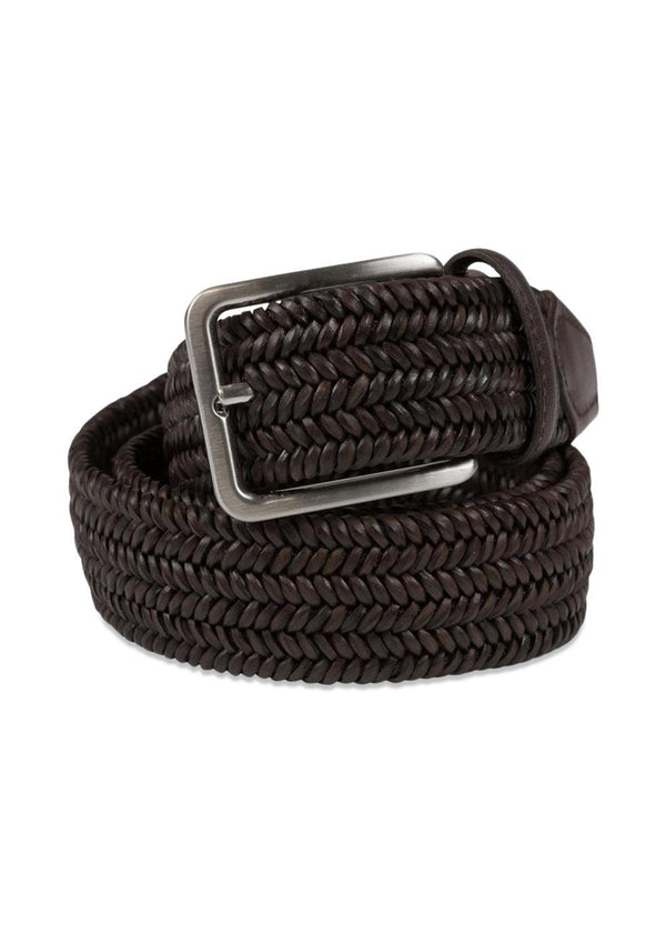 Brown Leather Belt - Brown-Belts-Portia-Butler Loftet