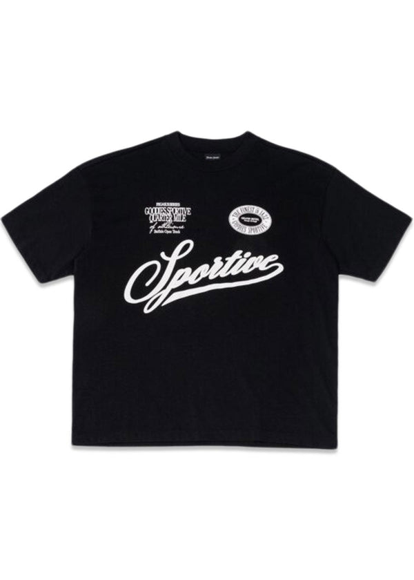 Buffalo Open Track Tee - Black-T-shirts-Goodies Sportive-Butler Loftet