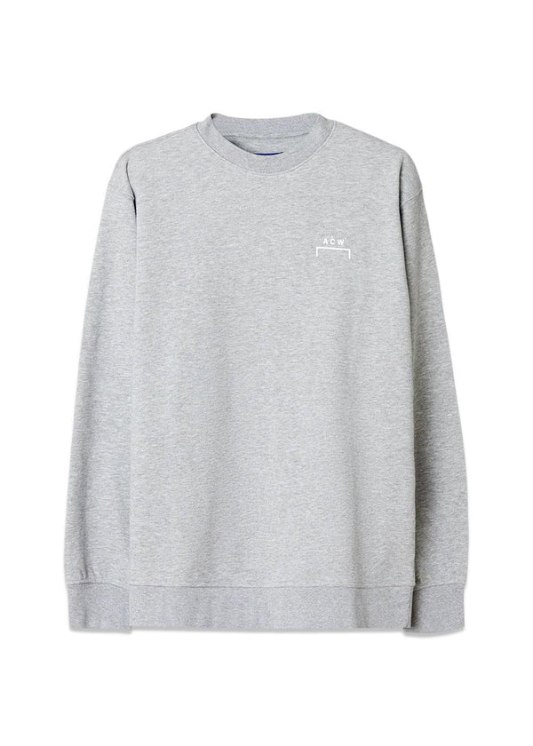 Burcham Logo Crew - Gray Marl-Sweatshirts-A-COLD-WALL*-Butler Loftet