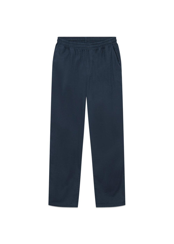 CALM LINEN PANTS - Navy-Pants-Forét-Butler Loftet