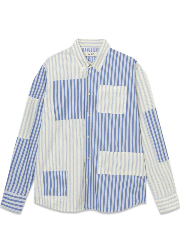 CAMP PATCH SHIRT - Light Blue-Shirts-Forét-Butler Loftet