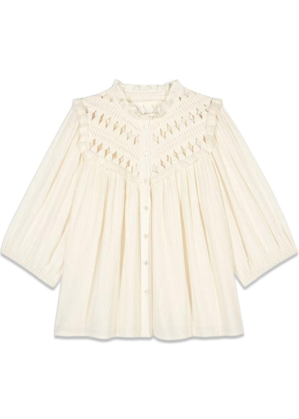 CHEMISE BELUNA - Ecru-Shirts-Ba&sh-Butler Loftet