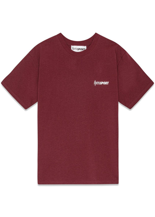 CLAUDE UNISEX T-SHIRT - Oxblood Red-T-shirts-OpéraSPORT-Butler Loftet