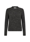 CMDIAMOND PULLOVER - Dark Gray Melange-Knitwear-Copenhagen Muse-Butler Loftet